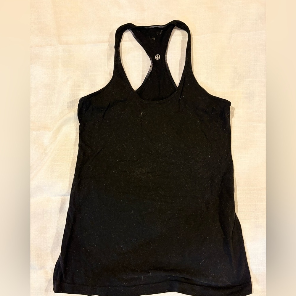 Lululemon Women's Black Racerback Tank Top size large